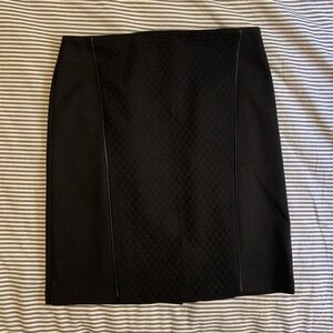 Laundry by Shelli Segal Black Quilted Skirt